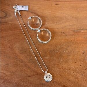 Brighton Silver Necklace with Elegant Pendant